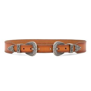 Linea Pelle Western Double Buckle Belt. Never worn!